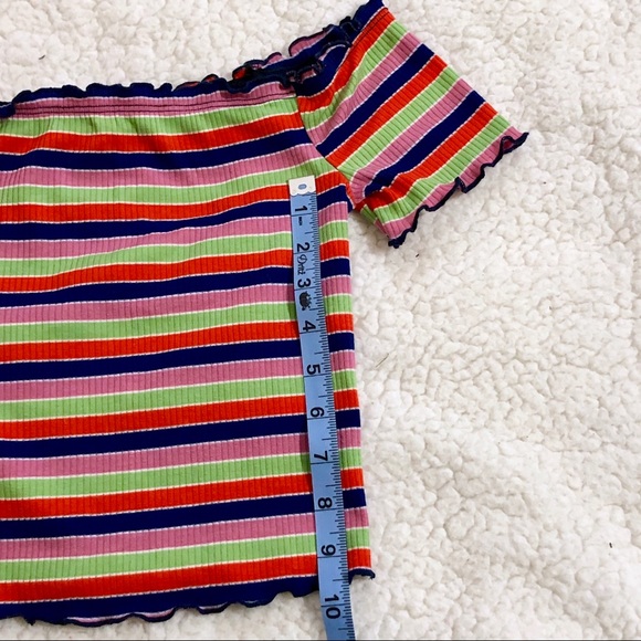Vintage Rainbow Crop Top - Picture 4 of 5
